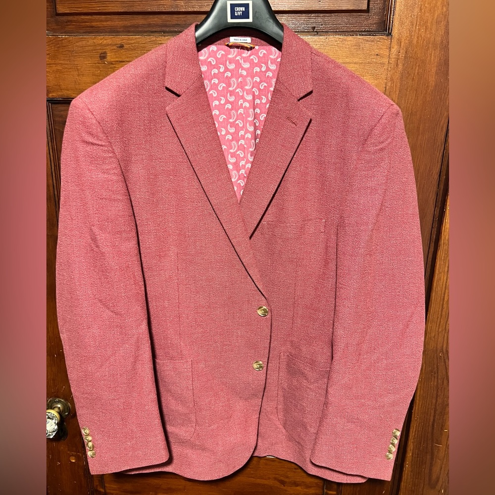 Men’s Sport Coat - Red - 50R